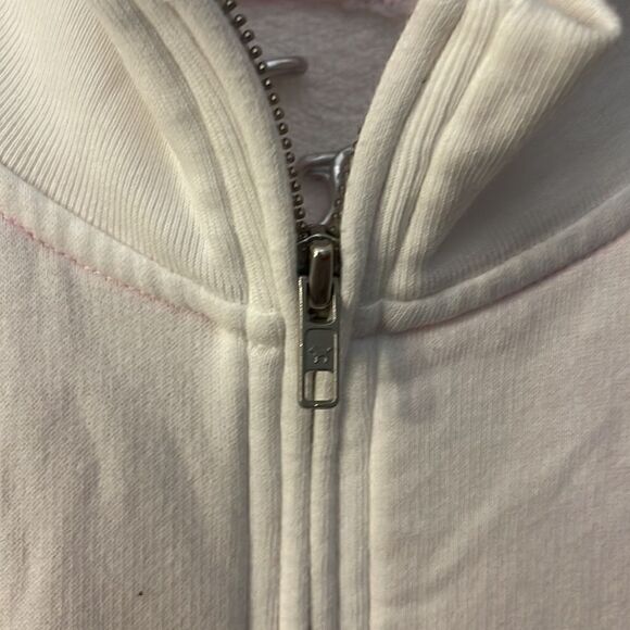 VS PINK Edl Perfect Quarter-Zip 1/4 sunset ombre iridescent sequin bling boston - Picture 9 of 10